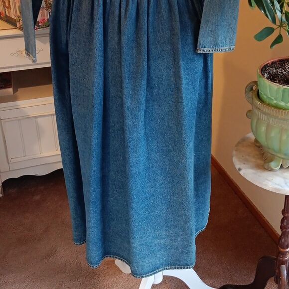 NEW. Vintage LUA Denim Dress. Coastal Cowgirl,  Western, Country - Picture 7 of 12